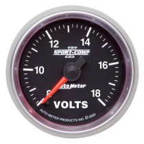 Voltmätare 52mm 18V (Digital Stepper-motor) SPORT-COMP II